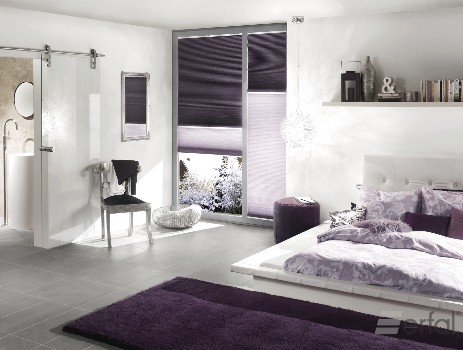 Wabenplissee Schlafzimmer Wabenplissee lila Schlafzimmer